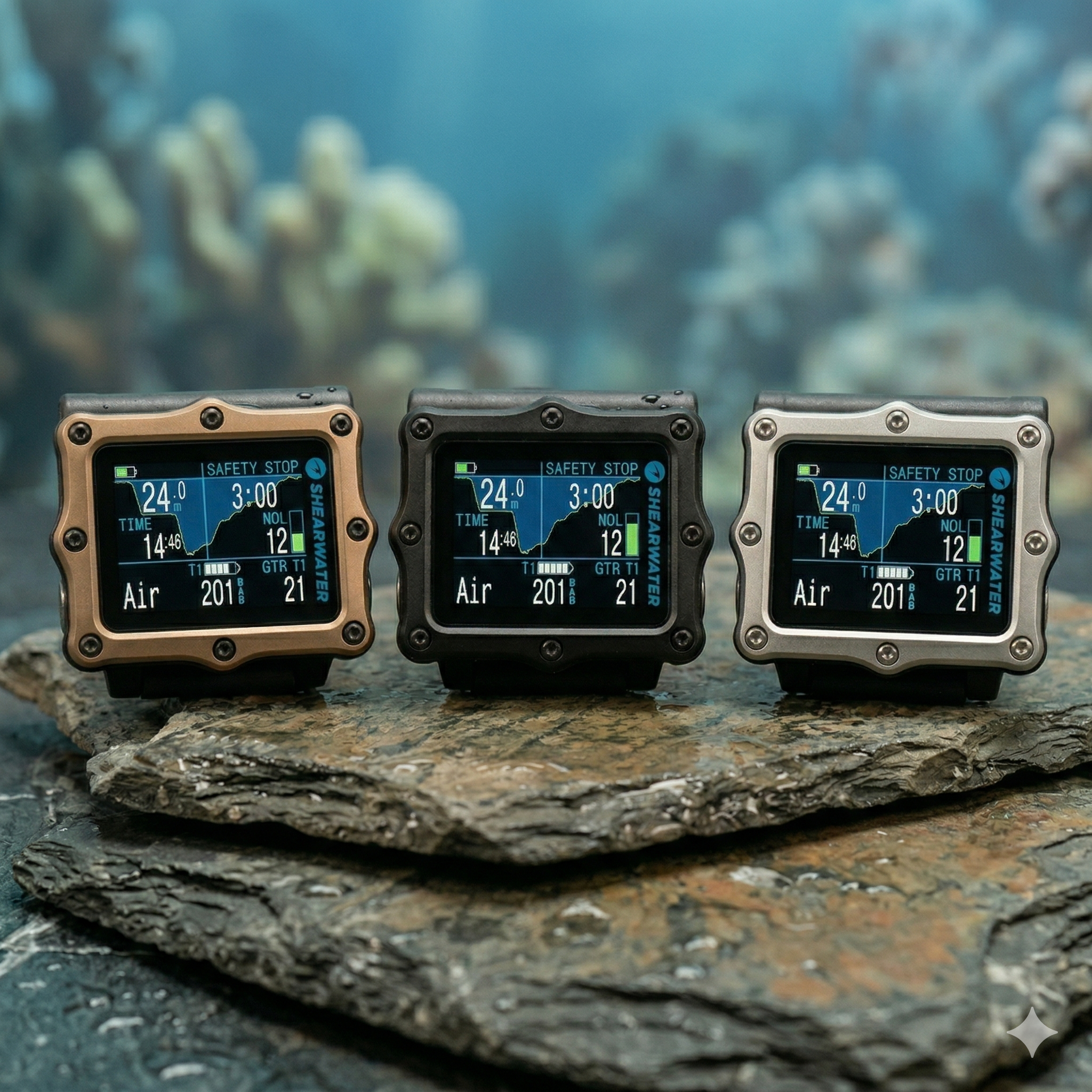 PERDIX2 Ti Bronze, Black or Silver