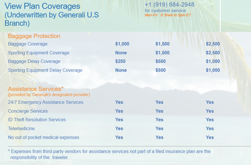 DAN Baggage and Assistance USA