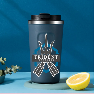 #TridentWarriors Blue Thermos Cup