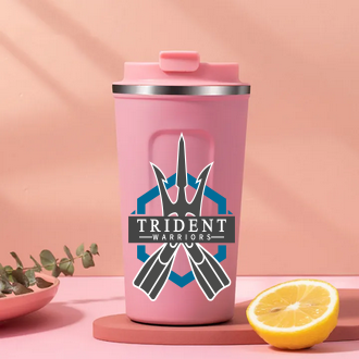 #TridentWarriors Pink Thermos Cup