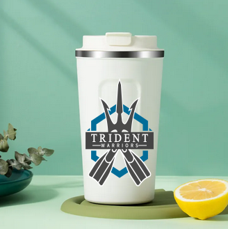 #TridentWarriors White Thermos Cup
